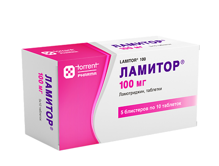 Ламитор таблетки 100 мг 50 шт