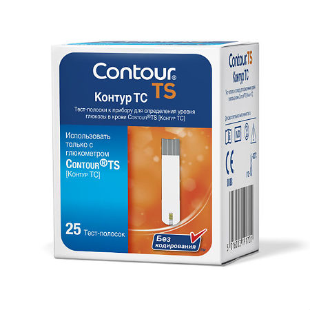 Тест-полоски Контур ТС (Contour TS) 25 шт