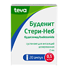 Буденит Стери-Неб суспензия для ингаляций дозированная 0,5 мг/мл 2 мл амп 20 шт