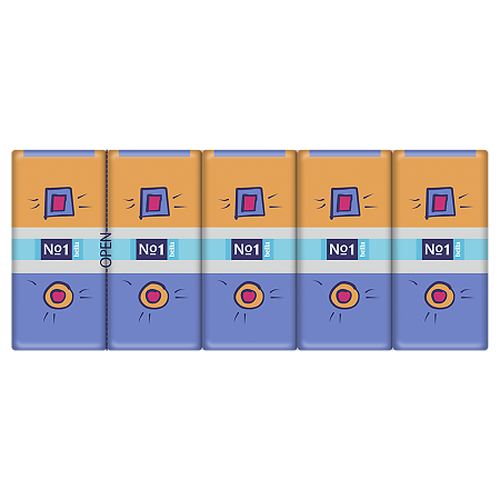 Bella Платочки № 1 носовые трехслойные бумажные 10х10 шт. 1 уп