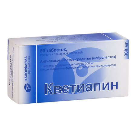 Кветиапин таблетки покрыт.плен.об. 300 мг 60 шт