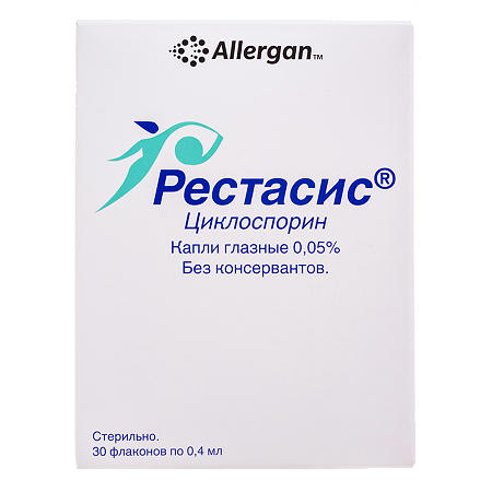 Рестасис капли глазные 0,05 %   30 шт