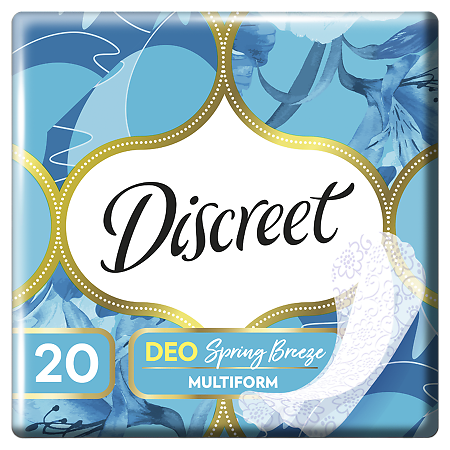 Discreet Deo Spring Breeze Multiform прокладки Весенний бриз мультиформа ежедневные 20 шт