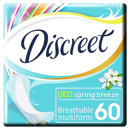 Discreet Прокладки Deo Весенний бриз Multiform ежедневные 60 шт