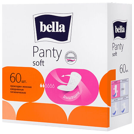 Bella Прокладки Panty soft ежедневные 60 шт