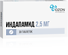 Индапамид таблетки покрыт.плен.об. 2,5 мг 30 шт