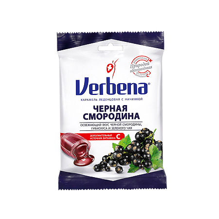 Вербена Черная смородина леденцы 60 г 1 шт