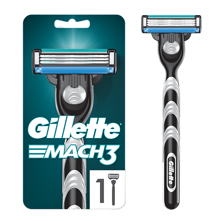 Gillette Mach 3 Бритвенный станок с 1 сменной кассетой 1 шт