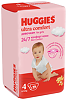 Huggies Подгузники Ультра Комфорт р.4 8-14 кг для девочек 19 шт