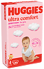 Huggies Подгузники Ultra Comfort 4 для девочек 8-14 кг 80 шт