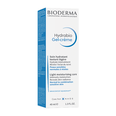 Bioderma Hydrabio гель-крем увлажняющий уход с легкой текстурой 40 мл 1 шт