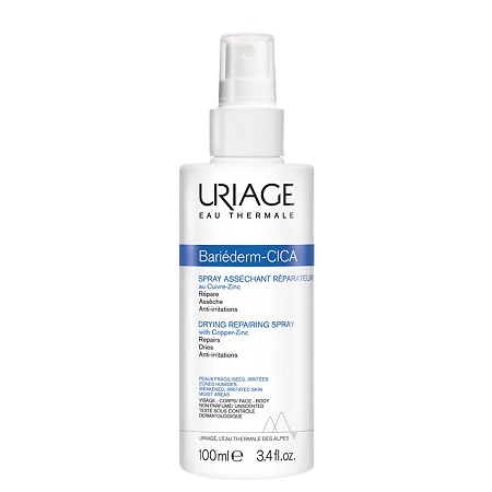 Uriage Bariederm Cica-Spray цика-спрей с Cu-Zn восстанавливающий подсушивающий 100 мл 1 шт