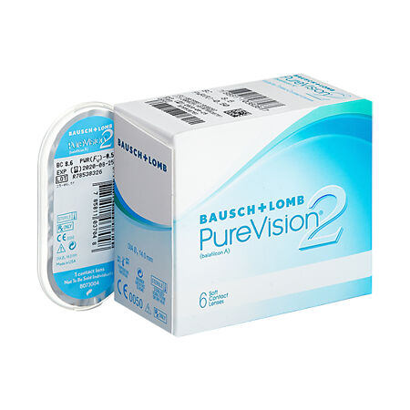 Контактные линзы Bausch + Lomb PureVision2 6 шт / -0.50/8.6/14.0