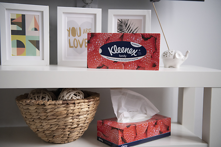 Kleenex Салфетки Family универсальные в коробке в ассортименте 150 шт