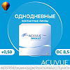 Контактные линзы 1-Day Acuvue Moist with Lacreon 180 шт/+0.50/8.5/1 день 1 уп