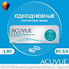 Контактные линзы 1-Day Acuvue Oasys with Hydraluxe -1.25/8.5/14.3 30шт