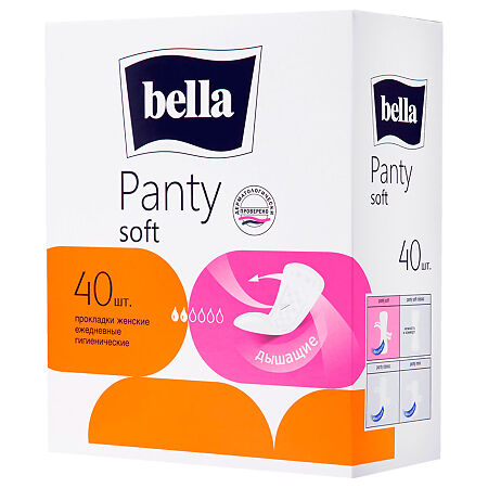 Bella Прокладки Panty soft ежедневные 40 шт