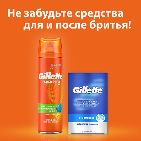 Gillette Fusion сменные кассеты для бритья 6 шт.