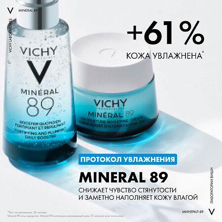 Vichy Mineral 89 Ежедневный гель-сыворотка для кожи подверженной внешним воздействиям 50 мл 1 шт