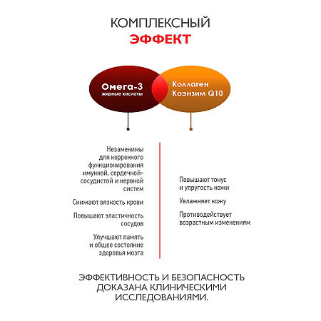 Уник Омега-3 и Коэнзим Q10 капсулы массой 700 мг 60 шт