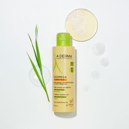 A-Derma Exomega Control Anti-Scratch Emollient смягчающее масло для душа 500 мл 1 шт