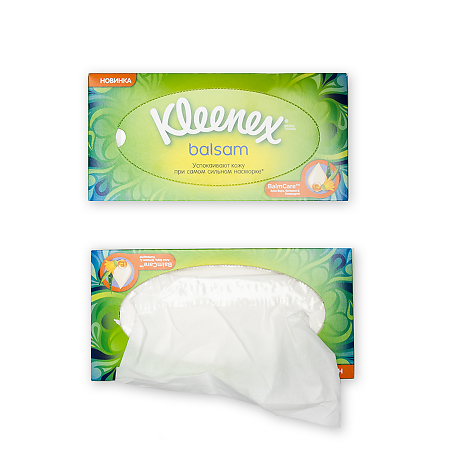 Kleenex Салфетки Balsam в коробке 72 шт