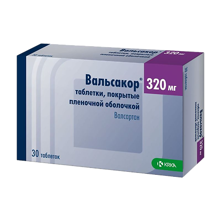 Вальсакор таблетки покрыт.плен.об. 320 мг 30 шт