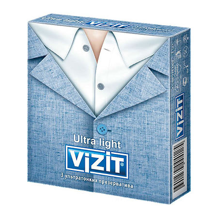 Презервативы VIZIT Ultra light  ультратонкие 3 шт