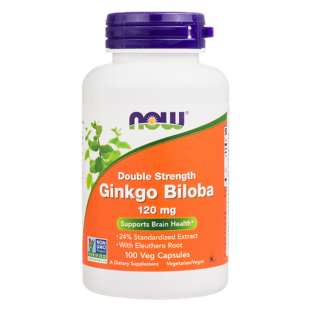 Now Ginkgo Biloba Гинкго Плюс 120 мг капсулы массой 500 мг 100 шт