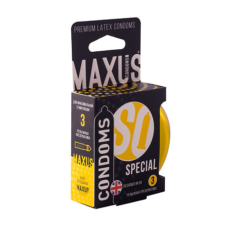 Презервативы MAXUS Special точечно-ребристые 3 шт