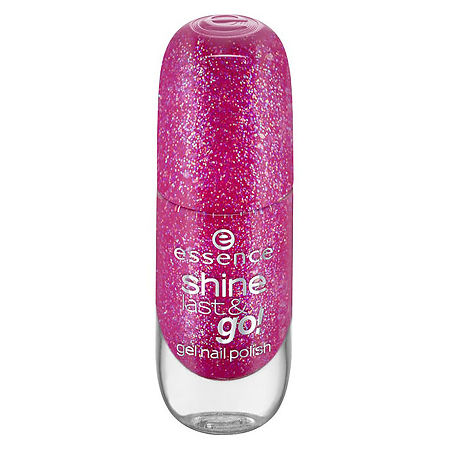 Essence Лак для ногтей Shine Last & Go! Gel Nail Polish с эффектом геля маджента с блестками тон 07 1 шт