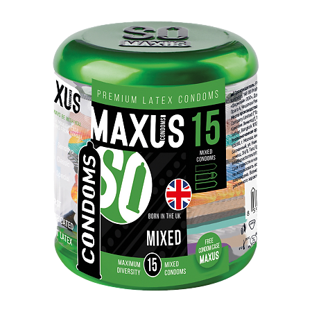 Презервативы MAXUS Mixed набор 15 шт