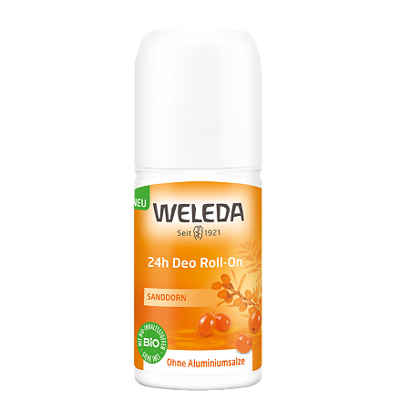 Weleda Дезодорант Облепиховый 24 часа Sanddorn Deo Roll-On 50 мл 1 шт