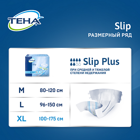 Tena Slip Plus Подгузники для взрослых р XL 28 шт