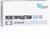 Леветирацетам таблетки покрыт.плен.об. 500 мг 30 шт