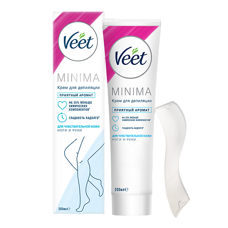 Veet Minima Крем для депиляции для чувствительной кожи туба 200 мл 1 шт