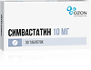 Симвастатин таблетки покрыт.плен.об. 10 мг 30 шт