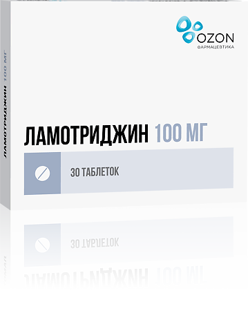 Ламотриджин таблетки 100 мг 30 шт