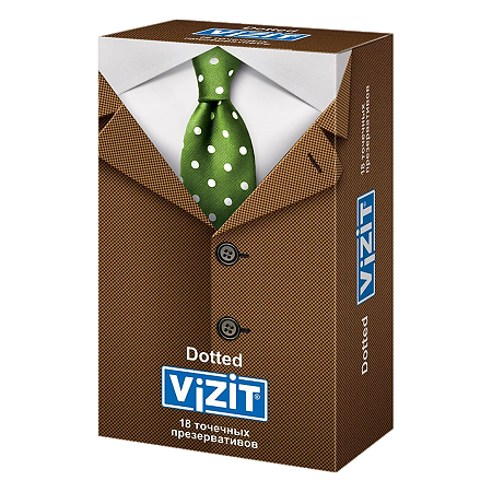 Презервативы VIZIT Dotted точечные 18 шт