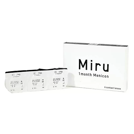 Контактные линзы мягкие Miru 1 month Menicon -3,25/8,6/6 шт. на месяц