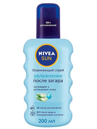 Nivea Sun Освежающий спрей увлажнение после загара с алоэ вера 200 мл 1 шт