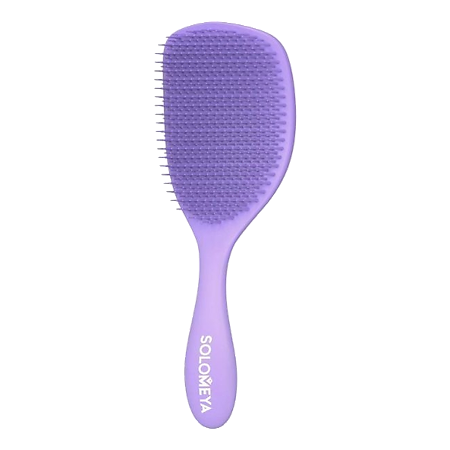 Solomeya Расческа для сухих и влажных волос с ароматом лаванды MZ0015 Wet Detangler Brush Cushion Lavender 1 шт