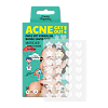 Funny Organix Acne Get Out! Гидроколлоидные фигурные патчи-невидимки с салициловой кислотой 28 шт