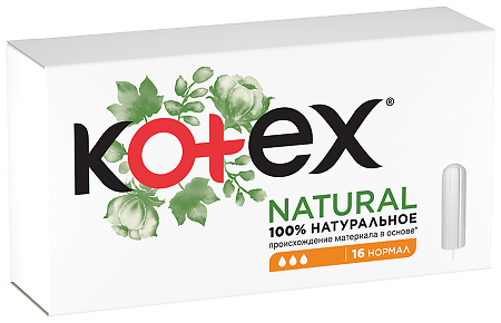 Kotex Тампоны Natural Нормал 16 шт