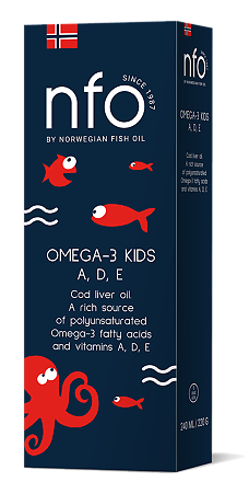 NFO Omega-3 Cod Liver Oil А, Д, Е Жир печени трески А, D, Е фл 250 мл