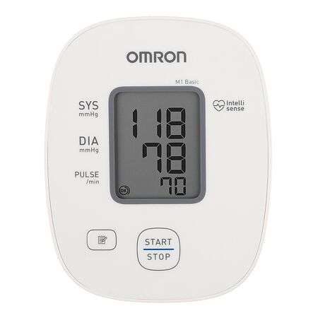 Тонометр Omron M1 Basic HEM 7121-ARU с адаптером+средняя манжета 22-32 см 1 шт