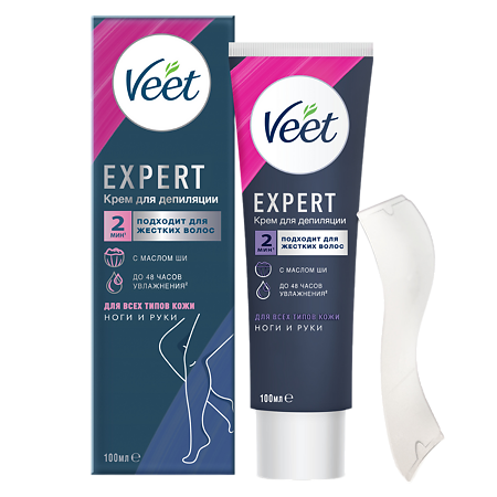 Veet Expert Крем для депиляции для всех типов кожи 100 мл 1 шт