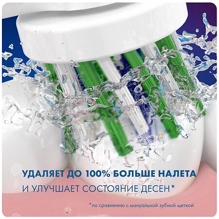 Oral-B Насадка для электрической зубной щетки CrossAction CleanMaximiser EB50BRB белые 6 шт