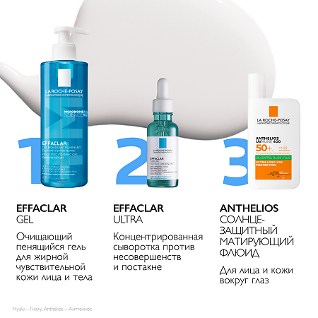 La Roche-Posay Anthelios UVMUNE 400 Солнцезащитный матирующий флюид для лица SPF50+/PPD42 50 мл 1 шт