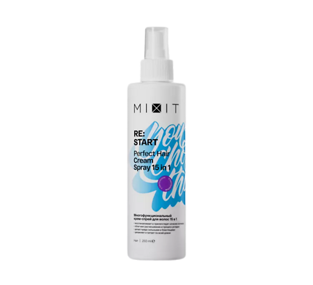 Mixit Re:Start Многофункциональный крем-спрей для волос 15 в 1 Perfect Hair Cream Spray 250 мл 1 шт